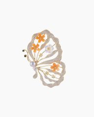 Cài Áo Floral Wings