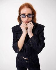 Áo Khoác Denim Croptop