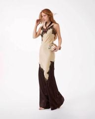 Đầm Phối Ren Hở Lưng Bất Đối Xứng