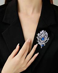 Cài Áo Azure Feather