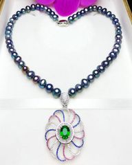 Dây Chuyền Midnight Pearl