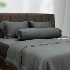 Bộ Chăn Ga Gối Nin House Florence Black Sand