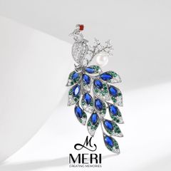 Cài Áo Nữ Meri Azure Peacock