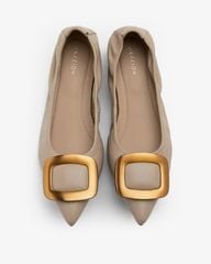Giày Búp Bê Nữ PAZZION Gilda Brass Pointed Toe Flats