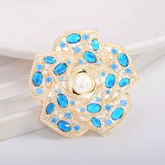 Cài Áo Nữ Meri Blue Camellia