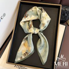 Khăn Choàng Nữ Meri Lụa Plum Blossom