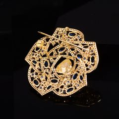 Cài Áo Nữ Meri Blue Camellia