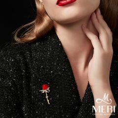 Cài Áo Nữ Meri Scarlet Elegance