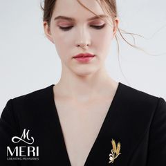 Cài Áo Nữ Meri Golden Barley