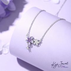 Dây Chuyền Nữ Kya Jewel Purple Petite Blossom Crystal