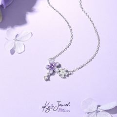 Dây Chuyền Nữ Kya Jewel Purple Petite Blossom Crystal