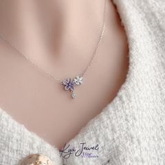 Dây Chuyền Nữ Kya Jewel Purple Petite Blossom Crystal