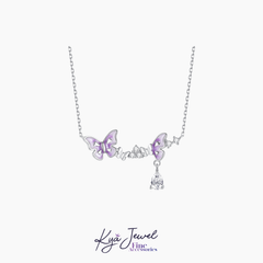 Dây Chuyền Nữ Kya Jewel Purple Petite Butterfly Crystal