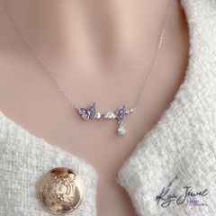 Dây Chuyền Nữ Kya Jewel Purple Petite Butterfly Crystal
