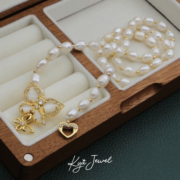 Dây chuyền nữ KYA JEWEL Delicate Pearl