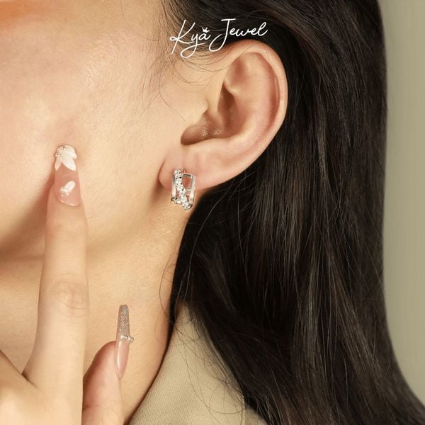 Khuyên tai Nữ KYA JEWEL Modern Sparkle