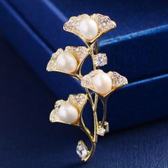 Cài Áo Nữ Meri Ginkgo Pearl