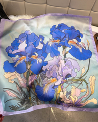 Khăn Choàng Blue Iris