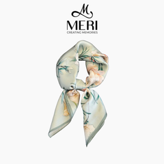 Khăn Choàng Nữ Meri Lụa Blooming Garden