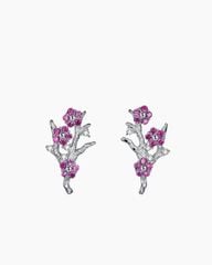 Hoa Tai Nữ KYA JEWEL Flower Khảm Đá Cz Màu Cao Cấp