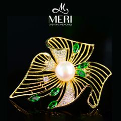 Cài Áo Nữ Meri Hoa Đá Sang Trọng