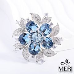 Cài Áo Nữ Meri Crystal Blossom
