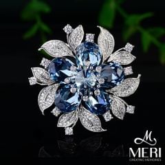 Cài Áo Nữ Meri Crystal Blossom