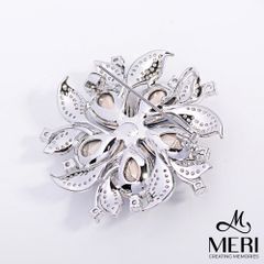 Cài Áo Nữ Meri Crystal Blossom