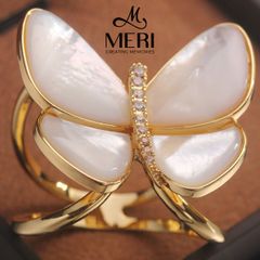 Cài Khăn Meri Pearl Wings