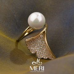 Cài Khăn Meri Ginkgo Pearl