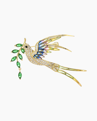 Cài Áo Nữ Meri Green Bird