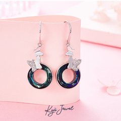 Hoa Tai Nữ Golden Butterfly Swarovski