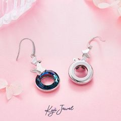 Hoa Tai Nữ Golden Butterfly Swarovski