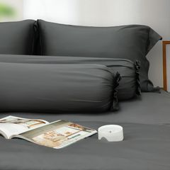 Bộ Chăn Ga Gối Nin House Florence Black Sand