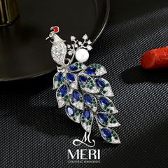 Cài Áo Nữ Meri Azure Peacock