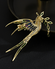 Cài Áo Nữ Meri Green Bird