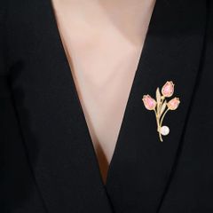 Cài Áo Nữ Meri Blush Tulip