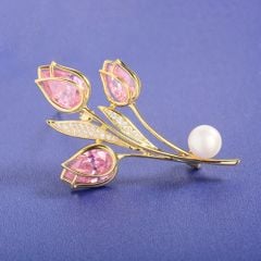 Cài Áo Nữ Meri Blush Tulip
