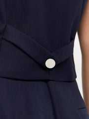 Áo Gilet Phối Sọc Hông