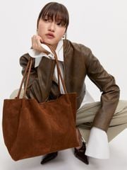 Túi Tote Da Lộn