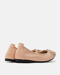Giày Búp Bê Nữ Pazzion Georgie Pleated Ribbon Flats