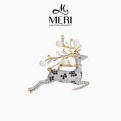 Cài Áo Nữ Meri Frosted Reindeer