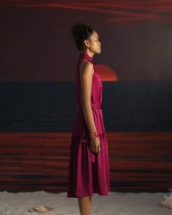 Đầm Nữ F2 Lụa Hồng Tím Summer Get Away