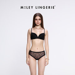 Bộ Đồ Lót Áo Ngực Nữ Miley Lingerie Ren Zig Zag Likia Có Gọng Mút Mỏng