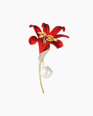 Cài Áo Nữ Meri Red Lily