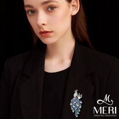 Cài Áo Nữ Meri Azure Peacock