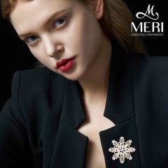 Cài Áo Nữ Meri Winter Snowflake