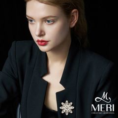 Cài Áo Nữ Meri Winter Snowflake