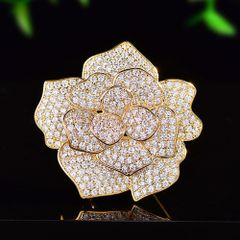 Cài Áo Nữ Meri Golden Camellia