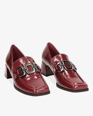 Giày Lười Nữ Primadonna Collection Burgundy Moccasin In Naplak 5 Cm
